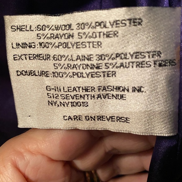 Kenneth Cole New York Women’s Size 8 Black Military Style Pea Coat Wool Blend - Picture 15 of 16